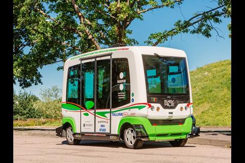 Easymile has supplied two driverless electric shuttles to Tallinn.